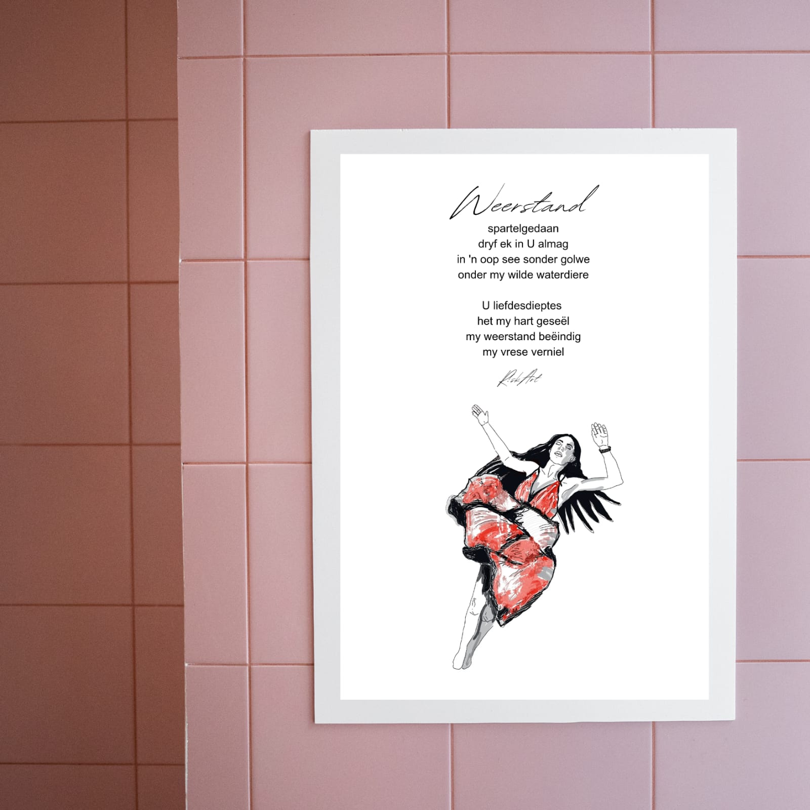 digital art print and poem by R!sk-Art